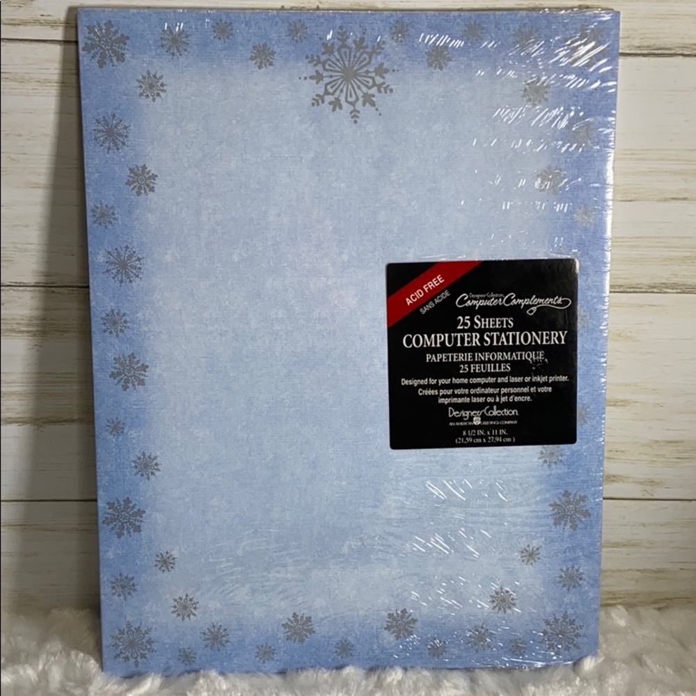 Designers Collection holiday snowflake stationary